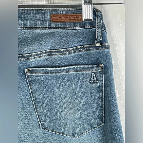 Articles Of Society Fringe Bottom Jeans Size 26 - Picture 3 of 10